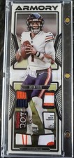 2021 Panini Playbook Justin Fields Armory RC 6 Relic Booklet Laundry Tag 07/25