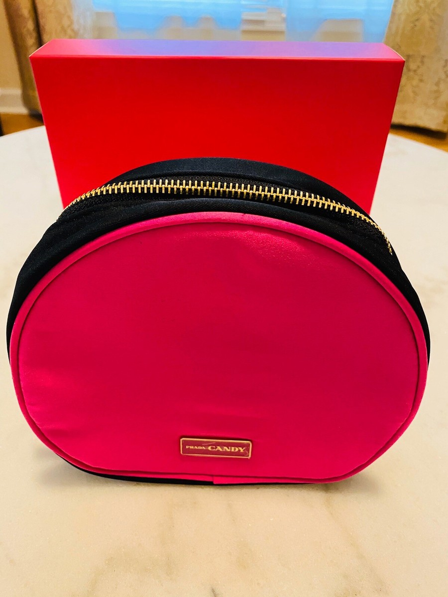 Prada Candy Cosmetic Bag In Hot Pink Color