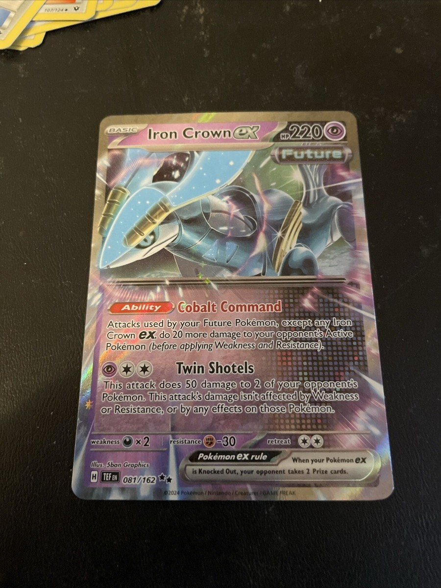 Pokmon TCG Temporal Forces Scarlet & Violet Iron Crown Holo Double Rare Pokmon TCG Temporal Forces Scarlet & Violet Iron Crown Holo Double Rare