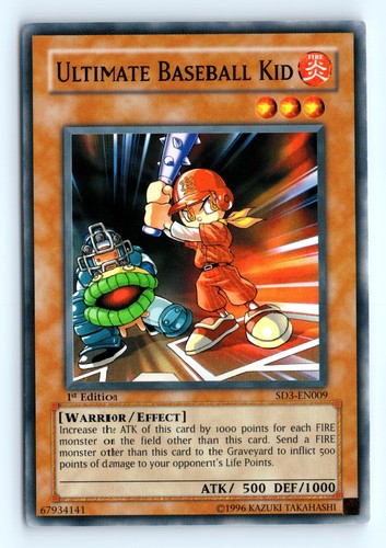 Yu-Gi-Uh Ultimate Baseball Kid #SD3-EN009 Blaze of Destruction tcg