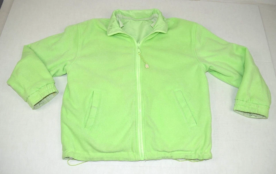 Chaqueta Reversible Vintage Talla S/M Años 90 Verde Monterey California Sea Otter Foto 3 de 4
