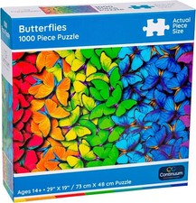 Butterflies 1000 Piece Jigsaw Puzzle Continuum New