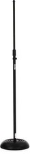 On-Stage MS7201B Round Base Mic Stand - Black