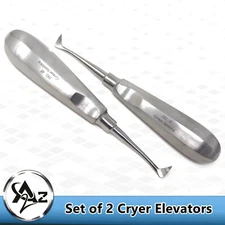 CRYER ROOT ELEVATOR DENTAL SURGERY INSTRUMENTS *SET OF 2* DEL 4L + DEL 4R