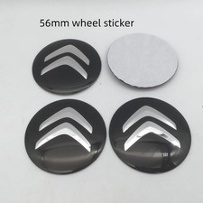 4pcs 3D 56mm 60mm 65mm For Citroen Car emblem Wheel hub Center Cap Badge sticker