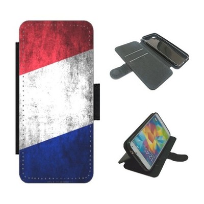 Frankreich Flagge Design Handy Hülle Flip Wallet für iPhone/Samsung/Pixel Französisch