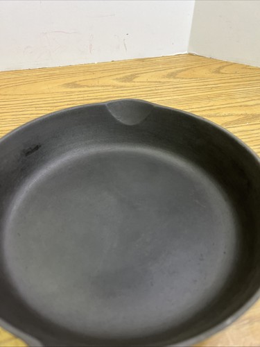 Wagner Ware Sidney -0- stilisiertes Logo #6 Gusseisen Pfanne 1056 C restauriert - Bild 13 von 13