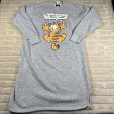 Vintage Garfield The Cat Nightshirt Factory Jim Davis 1978 Long Night Gown L Xl