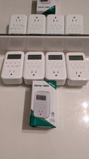 BN Link Digital Timer Outlet 7 Day Programmable Heavy-Duty Timer 4 Pack 