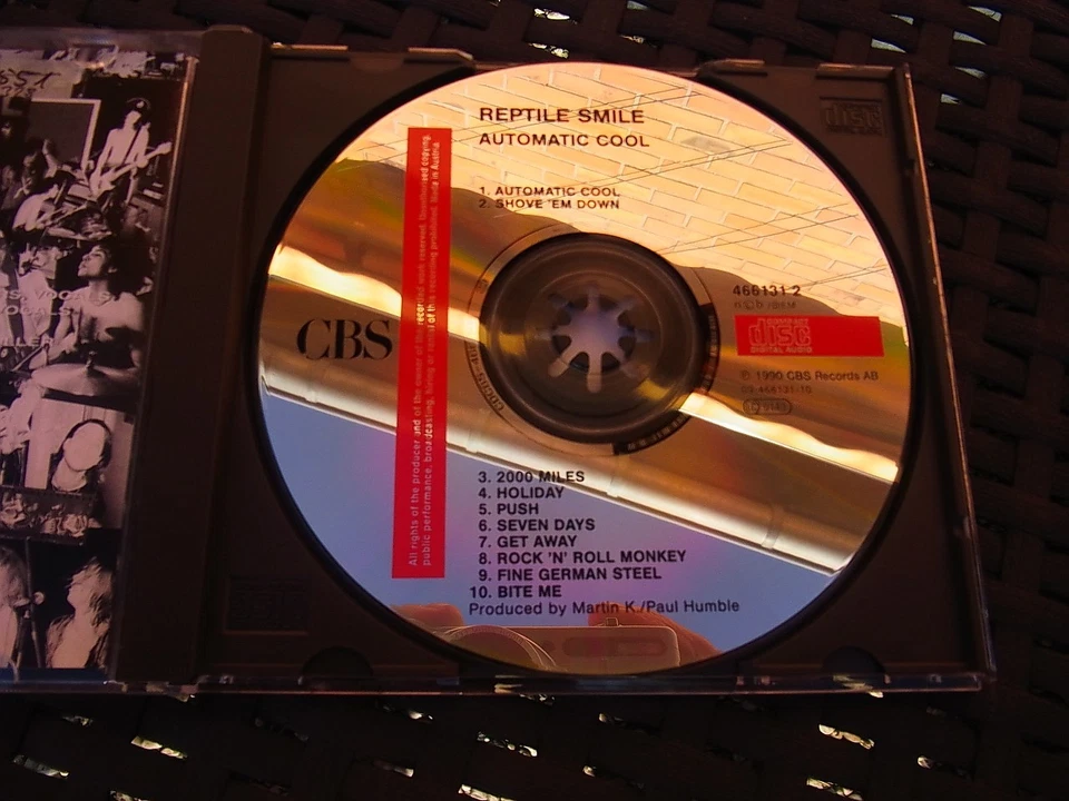 Reptile Smile - Automatic Cool (Original CD CBS Records First Press) - Bild 3 von 3