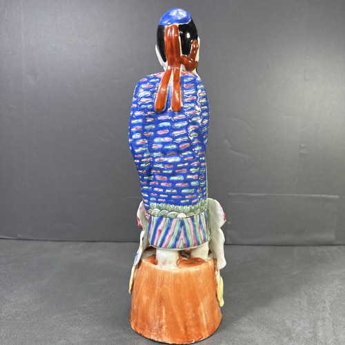 Antique Chinese Famille Rose Enamel Porcelain Figurine Republic Period *READ - Picture 3 of 12