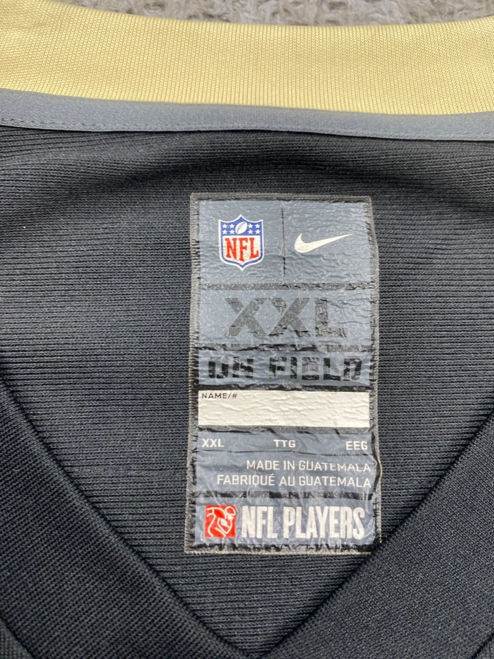 Camiseta de los New Orleans Saints para hombre 2XL negra Nike On Field Jimmy Graham #80 NFL Foto 3 de 4