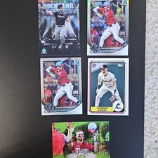 Topps Bowman Connor Norby Miami Marlins Rookie 5 Card Lot Chrome Red Rookie Mojo