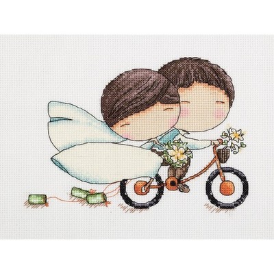Klart counted cross stitch kit ''Honeymoon'' 20x15cm, DIY