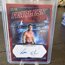 Topps 2025 UFC Knockout Fearless Fighter Ken Shamrock Autograph FF-KS Red /25