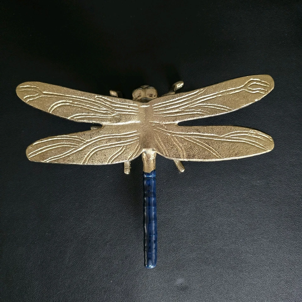 Ficha aleteante diseño cian 1 escultura libélula Foto 3 de 4