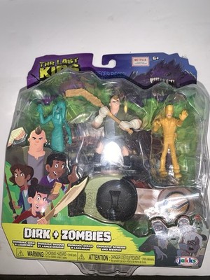 Jakks Netflix The Last Kids on Earth Action Figures DIRK & Zombies