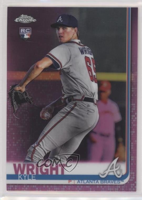 2019 Topps Chrome Pink Refractor Kyle Wright #120 0p6r