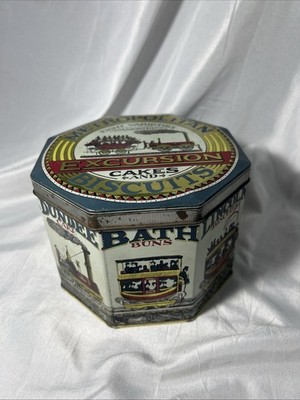 Vintage Huntley Boorne & Steven s Metropolitan Excursion Keksdose leer
