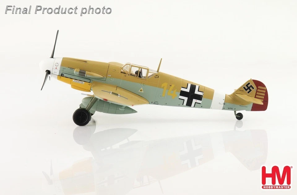Hobby Master 1/48 HA8761 BF 109F-4 HANS-JOACHIM MARSEILLE 3./JG27 Lybia Feb 1942 - Immagine 4 di 4