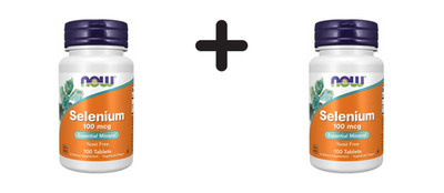 2 x Now Foods Selenium 100mcg (100 tabs) (145,38 EUR/kg)