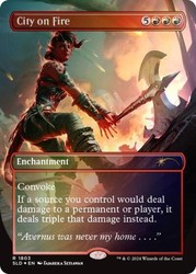 City on Fire (Rainbow Foil) Secret Lair Drop SLD