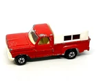 Matchbox Lesney Supefast 6 Ford Pick Up in red, very rare unpainted base!