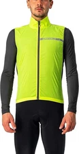 CASTELLI Men's Squadra Stretch Jacket - Giallo Fluo/Dark Gray, Size Medium