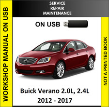 Buick Verano 2012 2013 2014 2015 2016 2017 Service Repair Workshop Manual On Usb