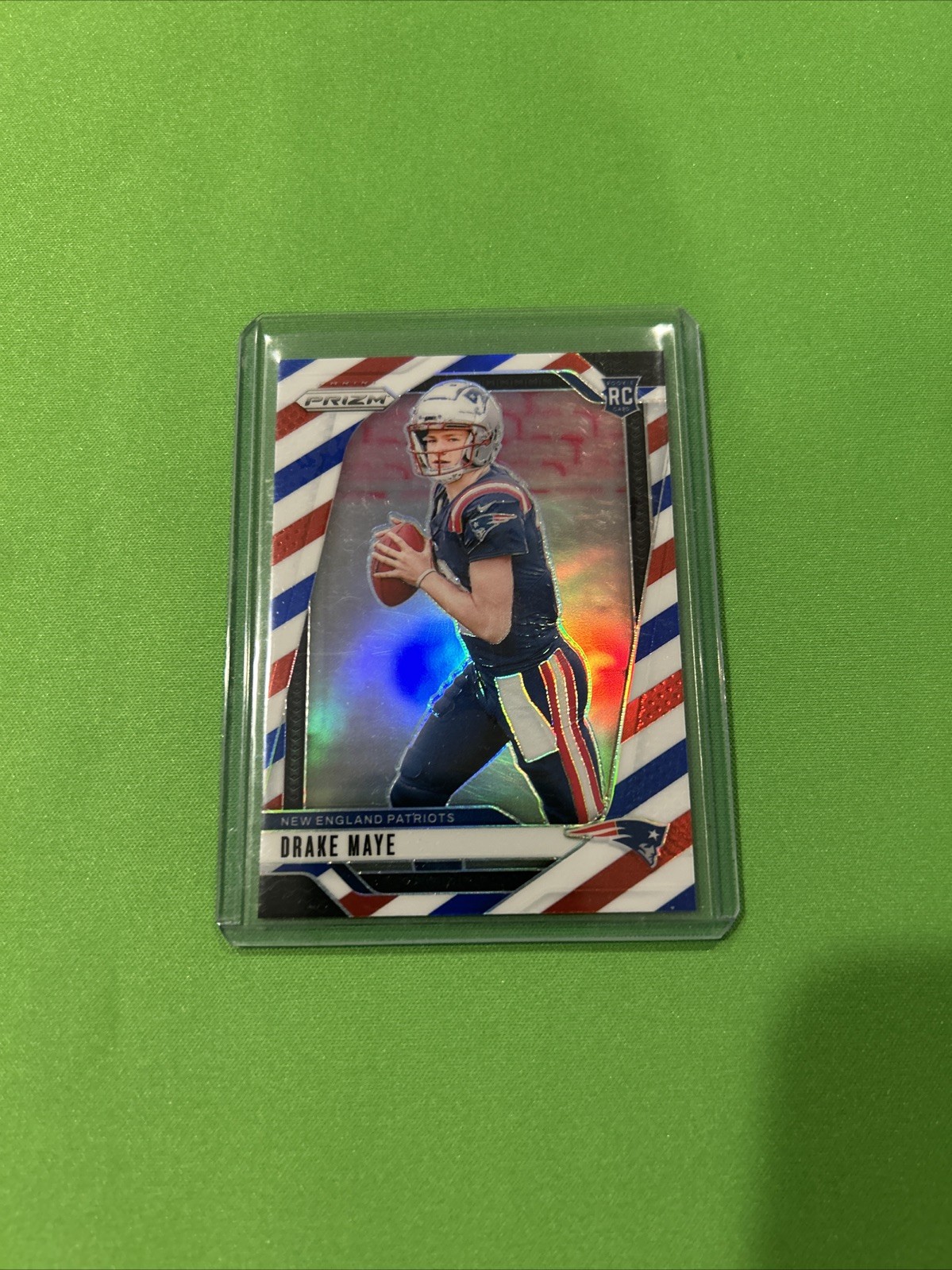 2024 PANINI PRIZM DRAKE MAYE #329 RC RED WHITE BLUE