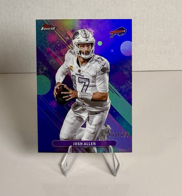 Topps 2025 Topps Finest Josh Allen Bills Finest Performance Purple #48 /250