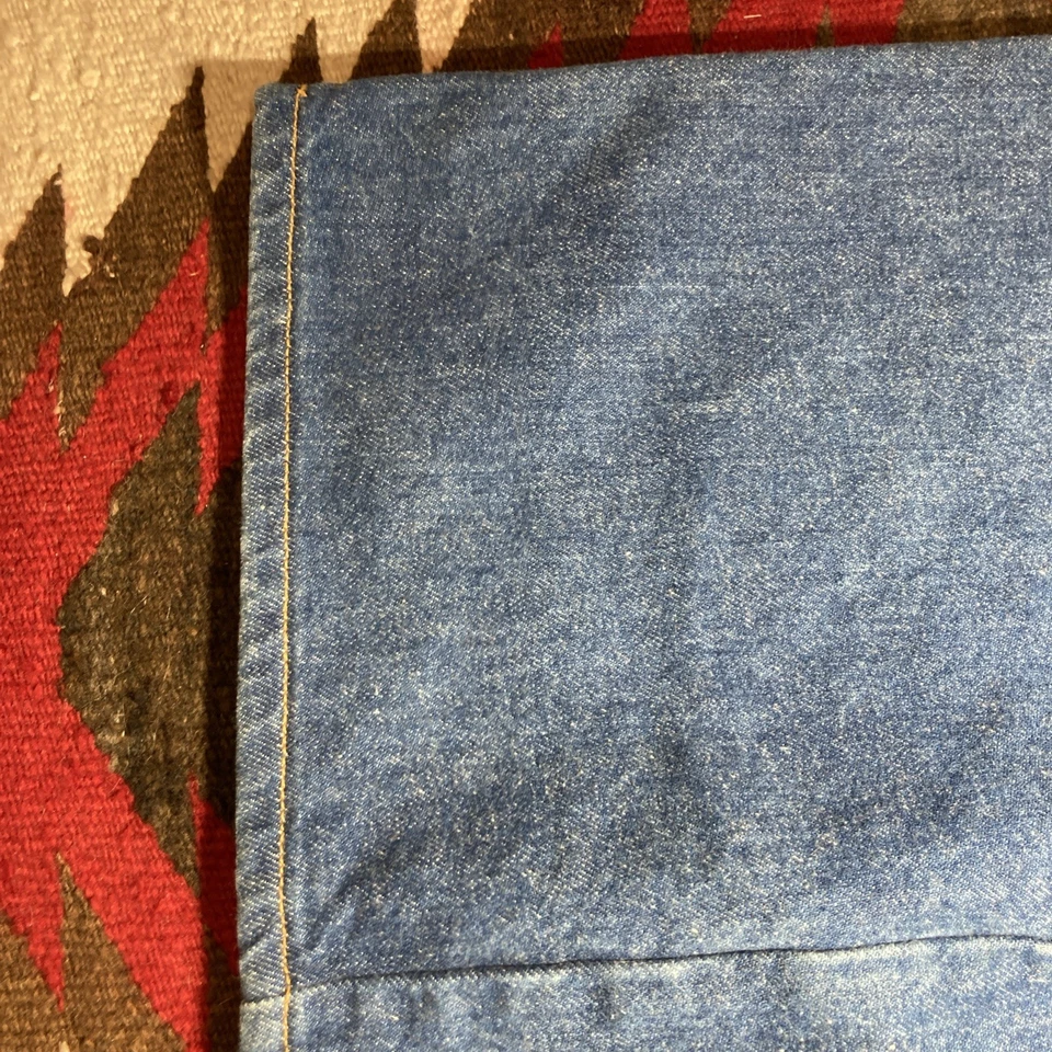 Vintage 80s Levi's Denim Jean Skirt Size 11 USA Blue Midi Cottage 505 Waist 28 - Image 3 of 4