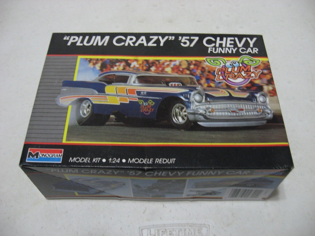Plum Crazy 57 Chevy Funny Car Monogram Kit# 2790 for sale online