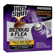 Hot Shot Bedbug & Flea Fogger 6 oz (3 Count) 1 Pack New