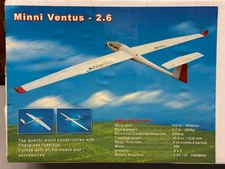 Will Hobby 102" Minni Ventus - 2.6 ARF RC Airplane Kit
