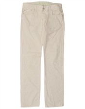 Jeans donna ZU ELEMENTS dritto effetto invecchiato W32 L34 bianco cotone BL28