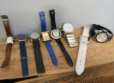 Lot of 8 Modern  Wristwatches – Mixed Brands for Parts or Repair