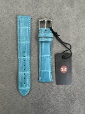 Michele Watch Strap / 18mm Turquoise Alligator Strap / Brand New Strap / 160