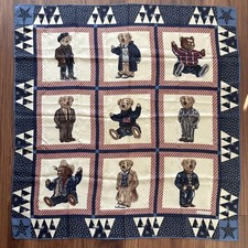 Ralph Lauren Men Accessories Rare 90S Polo Bear Silk Scarf Limited Edition VHTF