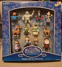 2002 RUDOLPH  The Island of Misfit Toys Set Of 12 Clip-on/Ornament Figures NOS