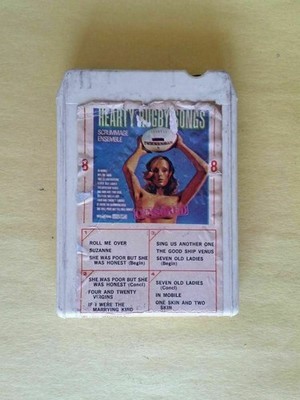 HEARTY RUGBY SONGS Scrummage 8 Track Tape 1972 Michele Wind Mill WMD 105  RARE