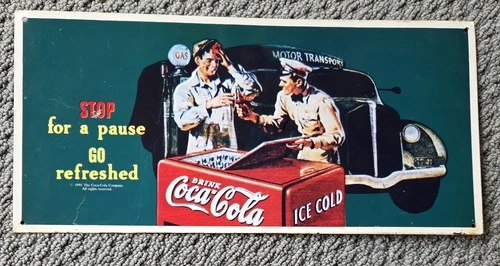 Coca Cola Vintage Style Tin Metal Bar Sign Free Shipping