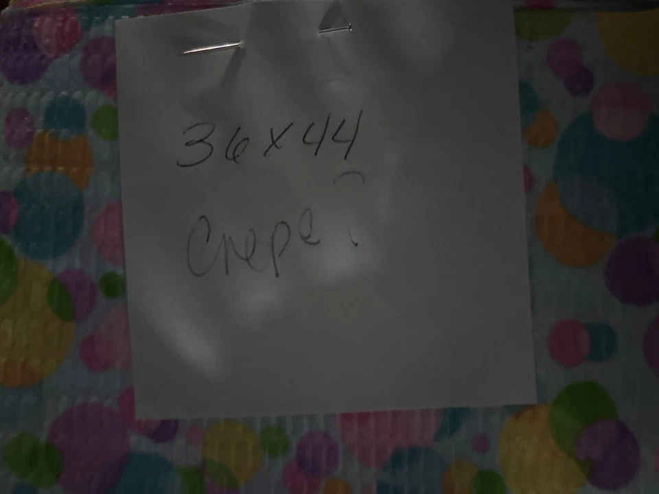 "Tela de crepé colorida de colección 36x44"" patrón de lunares multicolor primavera de Pascua" Foto 3 de 3