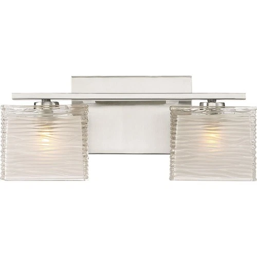 Westcap - 2 Light Transitional Bath Vanity - 6.75 Inches high-Brushed Nickel - Picture 1 of 7