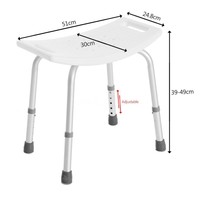 Medical Bathtub Shower Chair Bench Seat W/ Adjustable Height Fda-approved E4x7 on sale Medical Bathtub Shower Chair Bench Seat W/ Adjustable Height Fda-approved E4x7 on sale