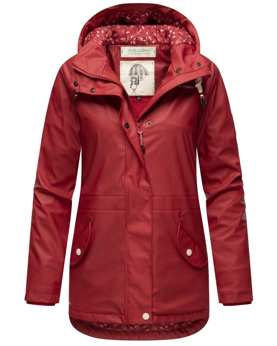 Navahoo Regenjacke Ocean Heart Schwarz Black Gefütterte