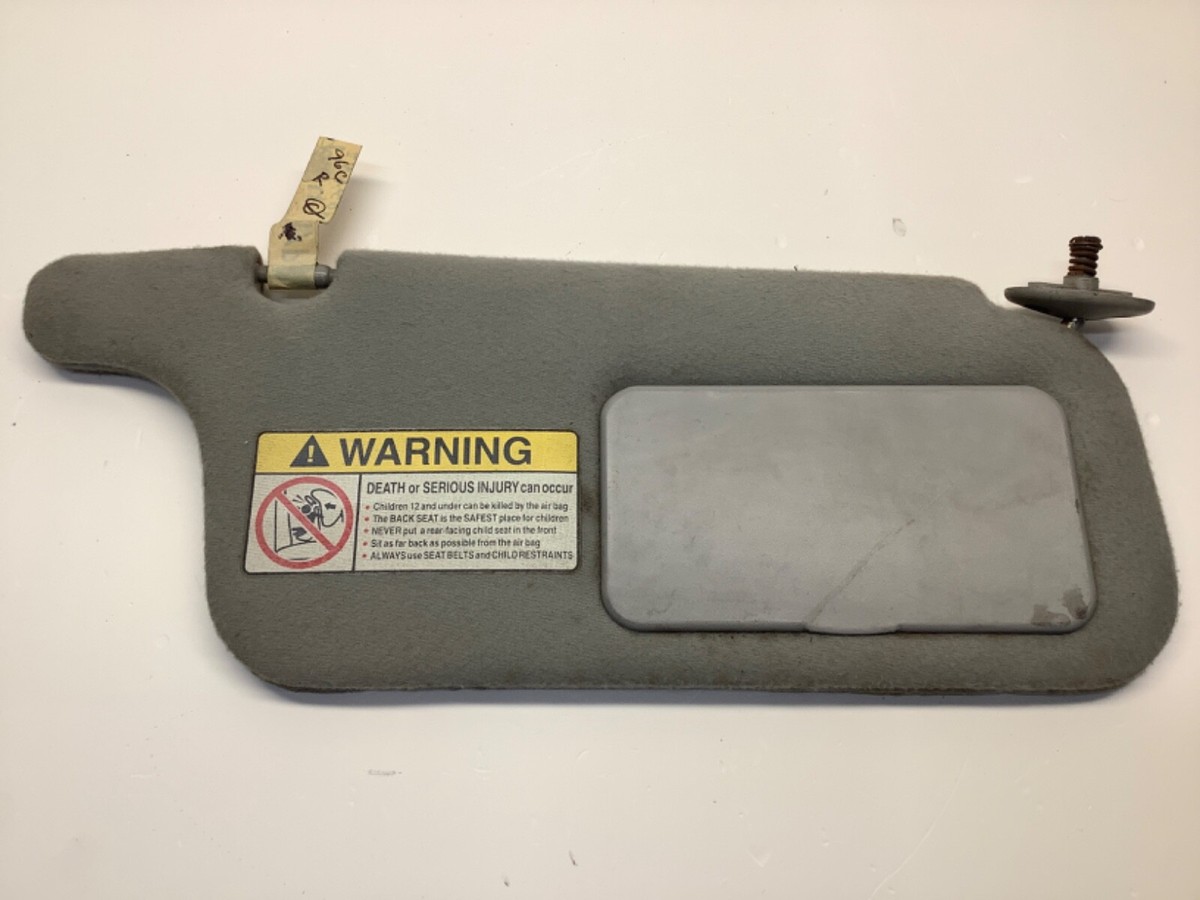 96-00 Honda Civic Right Sun Visor Fabric Gray OEM | eBay
