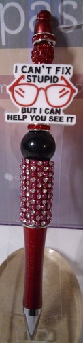 Beaded Pens- Variety of Focals (cute, positive, cussing, characters, sarcasm) - Picture 94 of 168