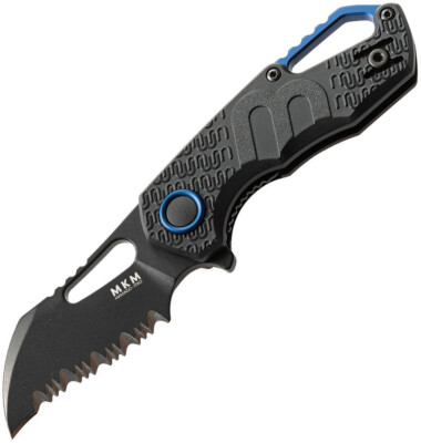 MKM - Maniago Knife Makers Isonzo Hawkbill Serrated N690 Black Folding Knife  03