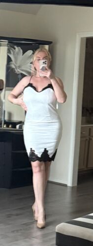 Bebe white black lace dress - Picture 3 of 4